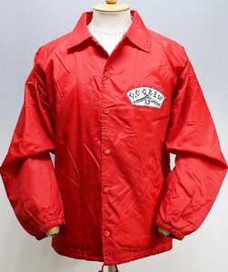 O.C CREW (オーシークルー) NYLON COACH JACKET “LONG BEACH” / ナイロンコーチジャケット レッド size M / オーシースタイル