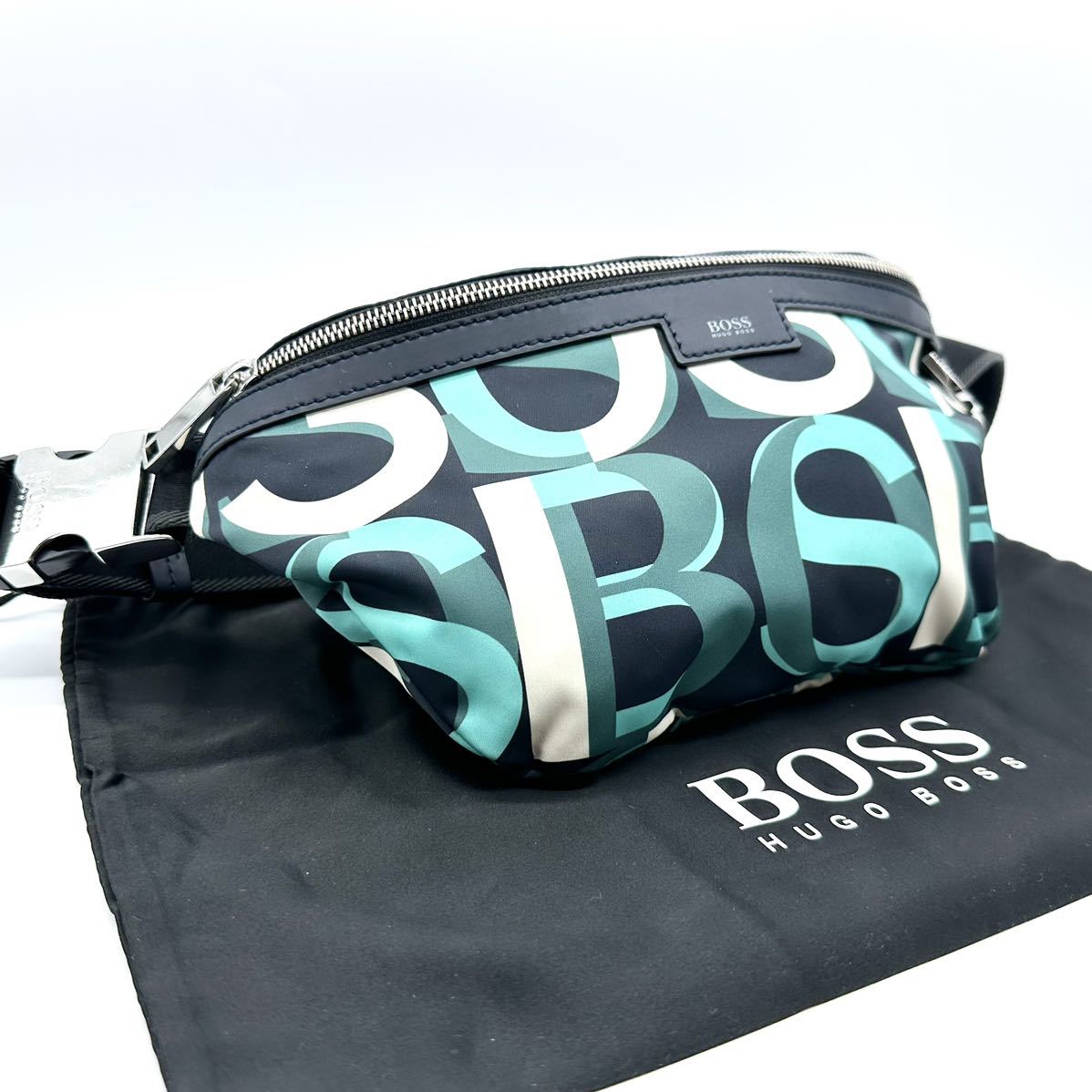 未使用品 Hugo Boss ウエストポーチ ショルダーバッグ-