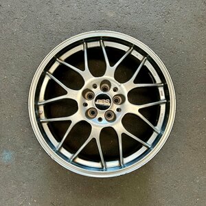 社外ホイール1本　BBS RG747　ガンメタ　18×7 1/2J　+49　100　5穴