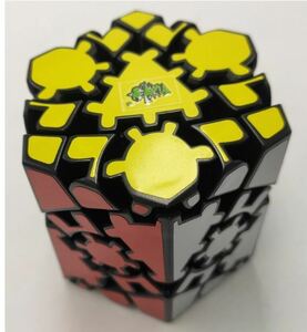  Ran Ran gear hexagon pillar black twist puzzle Cube education gift Christmas drop shipping 