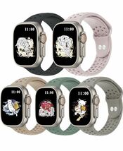 5本アップルウォッチバンド iWatch Series 8/7/6/5/4/3/2/SEスポーツバンド シリコン製 Apple Watchバンド42/44/45/49mm 限定セール_画像1