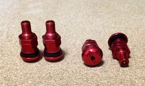 RAYS aluminium wheel for air valve 4 piece set TE37 red 