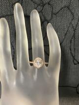（1096）9号　ピンクゴールド高価なオーバルスワロ豪華爪留めリング　指輪　スワロフスキー製クリスタル使用_画像4