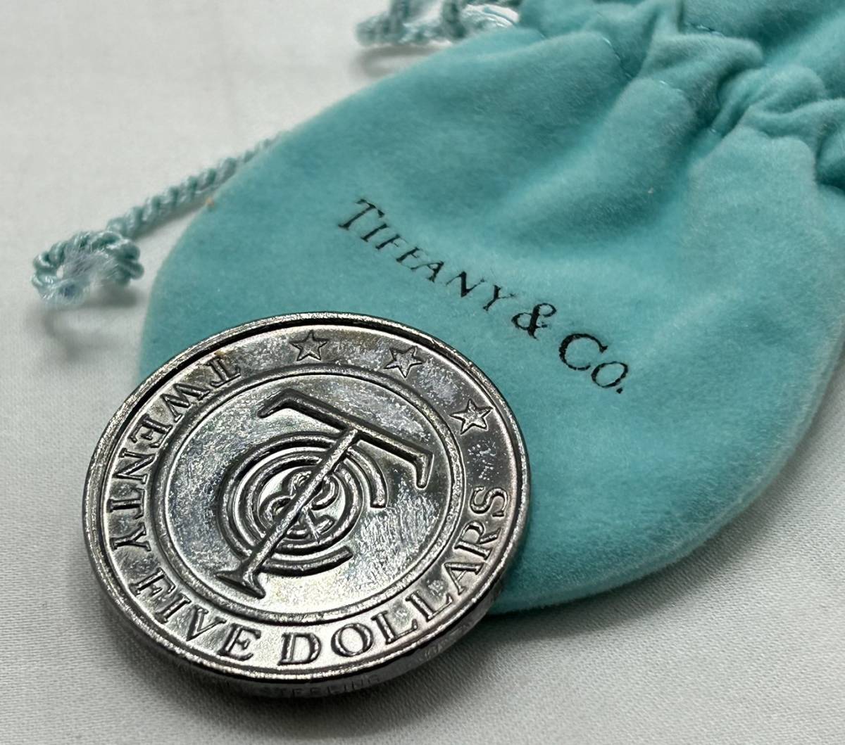 中古】 TIFFANY ビンテージ ティファニー マネー コイン 5枚