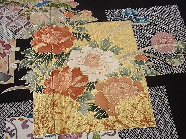 スタニングルアー 210mo31◇友禅染 蘇州刺繍 黒留袖 比翼付き◇しつけ