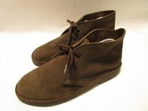 1990's〜2000smade in spain Roamers suede leather desert boot チャッカブーツ Clarks ブラウン スエード クラークス_画像3