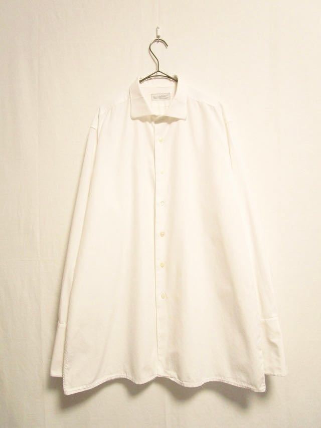 40s vintage dres　shirt　ドレスシャツ　ヴィンテージ Tシャツ/カットソー(七分/長袖) 【レビューで送料無料】