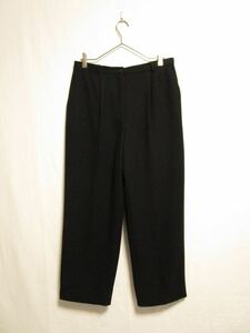 1980's〜90's MADE IN Mexico Norton McNaughton wide tapered wool slacks pants スラックスパンツ ウールパンツ ブラック