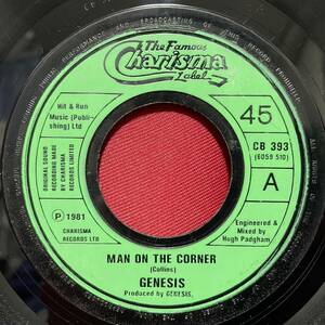 ◆UKorg7”s!◆GENESIS◆MAN ON THE CORNER/SUBMARINE◆