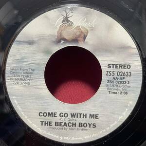 ◆USorg7”s!◆THE BEACH BOYS◆COME GO WITH ME◆