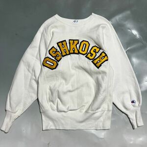 ビンテージ 80s トリコタグ champion reverseweave OSHKOSH チャンピオン リバースウィーブ オシュコシュ 販促品？ ホワイト S