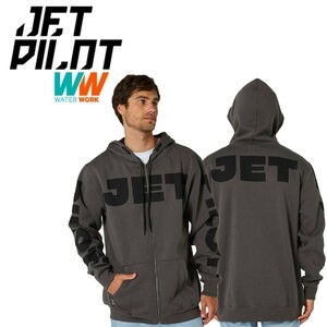 ジェットパイロット JETPILOT 2023 パーカー メンズ マリン 送料無料 ディバイディド ジップ W23705 チャコール 3XL フーディー