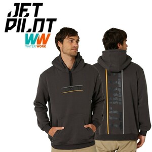 ジェットパイロット JETPILOT 2023 パーカー メンズ 送料無料 ユナイテッド プルオーバー W23712 チャコール M フーディー トレーナー
