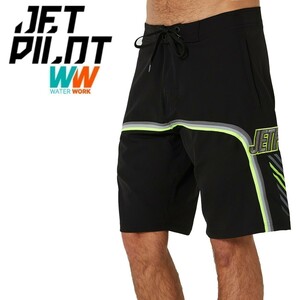  jet Pilot JETPILOT 2023 board pants free shipping F4 men's board shorts W23900 black / green 40 sea bread 