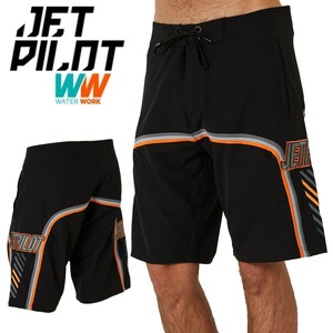  jet Pilot JETPILOT 2023 board pants free shipping F4 men's board shorts W23900 black / orange 42 sea bread 