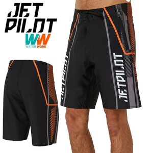  jet Pilot JETPILOT 2023 board pants free shipping Rally men's board shorts W23901 black / orange 38 sea bread 