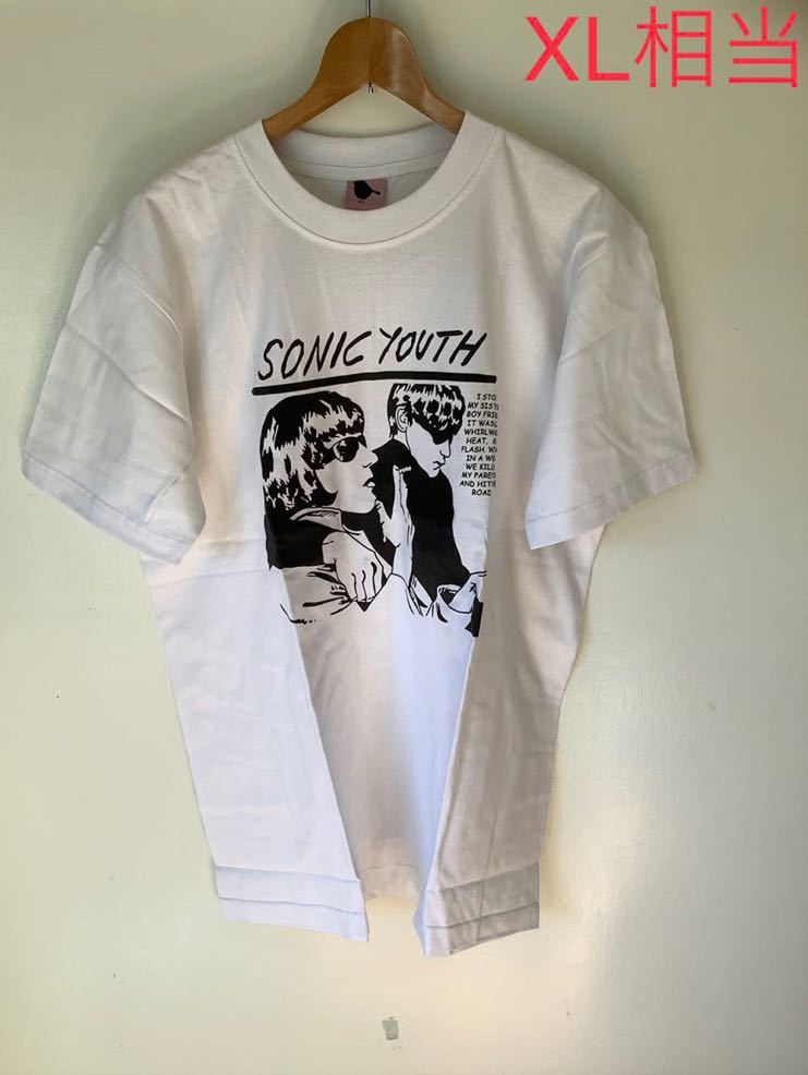 SONIC YOUTH Tシャツ XL  ソニックユース　ブラック　USA製 Tシャツ/カットソー(半袖/袖なし) 在庫分特価