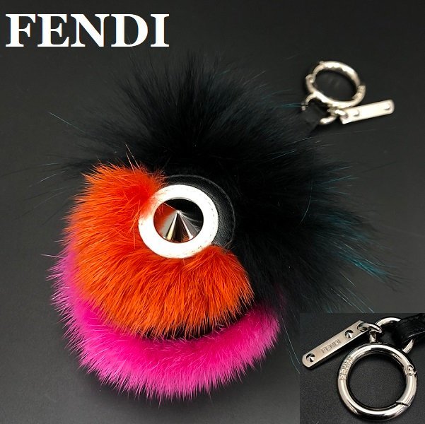 □USED□美品□FENDI□フェンディ□キーホルダー□カール