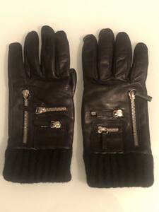 JIL SANDER* Jil Sander multi pocket leather glove gloves *Raf Simons