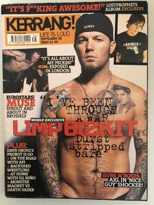 希少◆KERRANG! 2003 September◆Limp Bizkitリンプ・ビズキットFred Durst.フレッド.MUSE洋楽