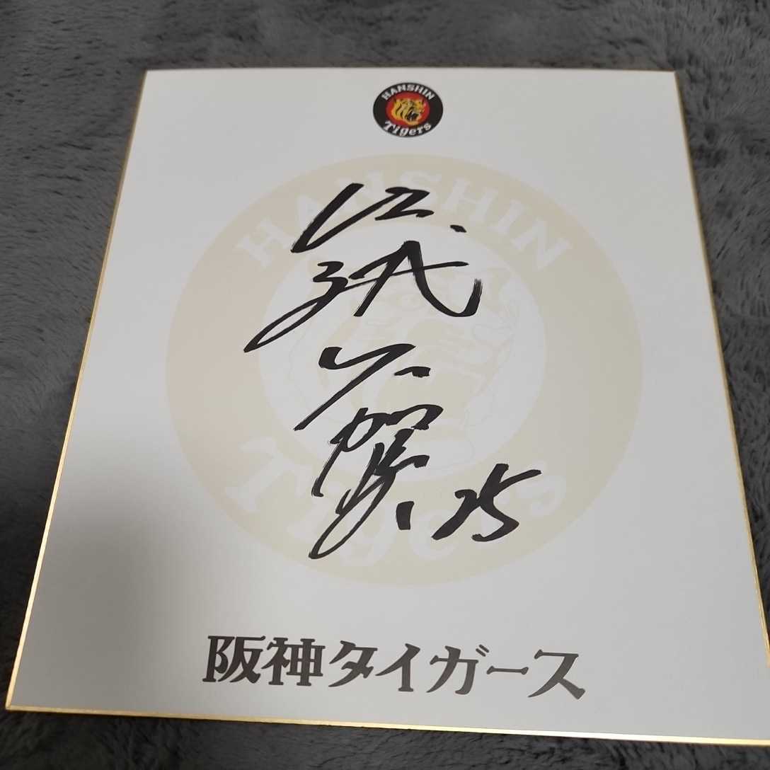 Hanshin Tigers Oga Egoshi signierte Team Shikishi Hokkaido Nippon-Ham Fighters, Baseball, Souvenir, Verwandte Waren, Zeichen