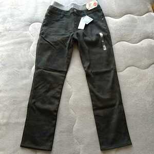 子供服 男児 長ズボン ボトムス パンツ 150cm 黒っぽい迷彩柄 裏ベロア 未使用品