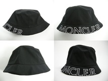 サイズS■新品 本物保証■モンクレール/BUCKET/HAT/バケットハット/帽子/ハット/レディース/MONCLER/999/ブラック/黒_画像6