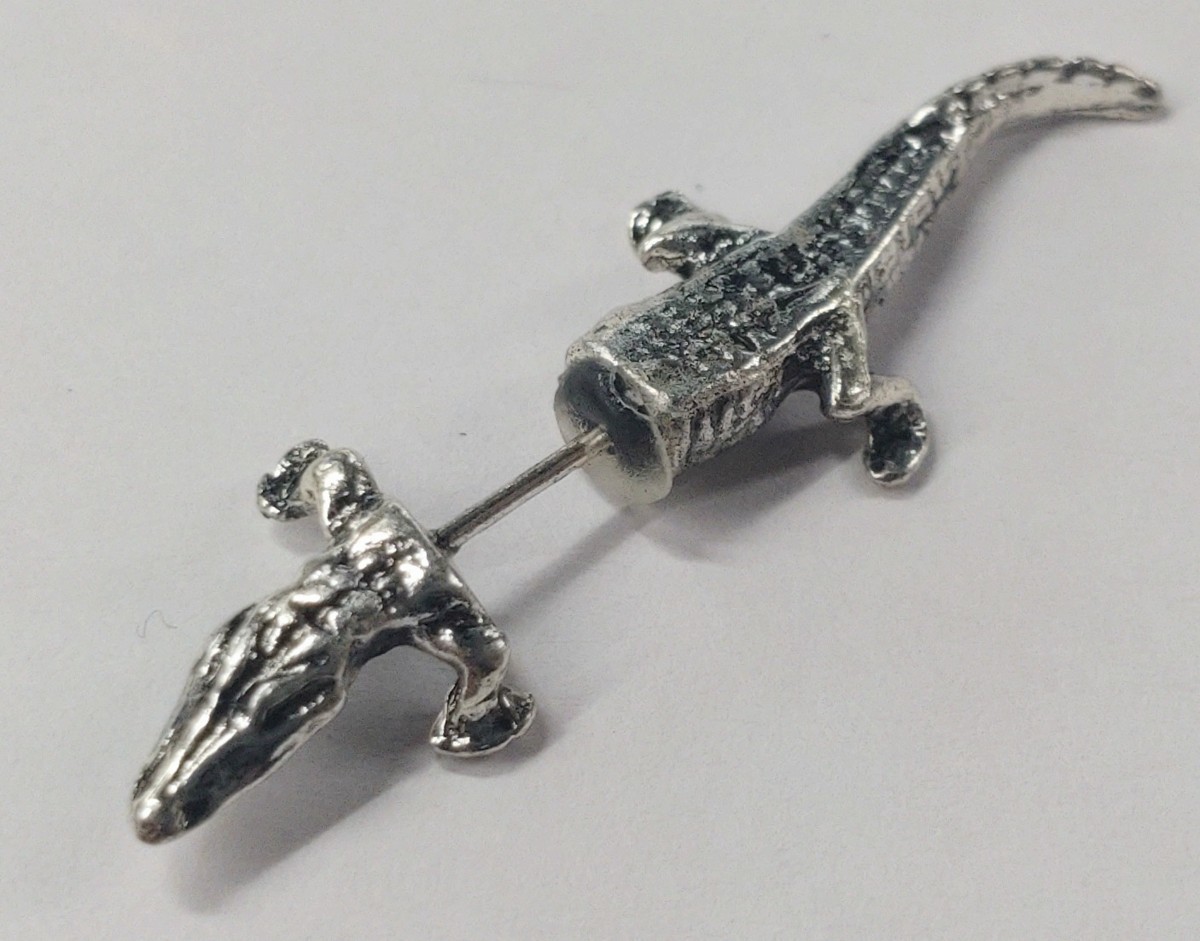 バカラBACCARAT特大ワニ45cmクリスタル ガラス製クロコダイル鰐クロコ ...