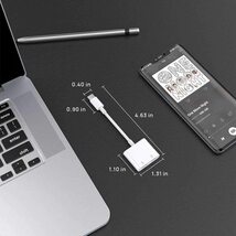 【新品】USB-C to 3.5mmイヤホンジャック + 同時急速充電アダプター_画像1