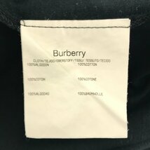 BURBERRY LONDON バーバリーロンドン 【men1848M】 刺繍Tシャツ Tee T-SHIRT コットン BLK ブラック 黒 メンズ OC_画像4