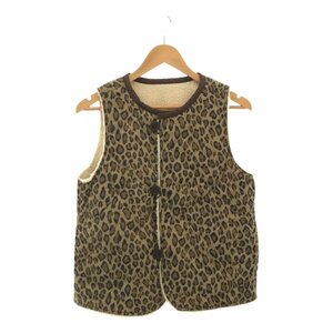 BEAMS Beams [lay0847R] BOY с хлопком боа двусторонний Leopard лучший F свободный размер леопардовая расцветка женский tops внешний осень-зима MR