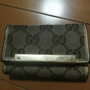 GUCCI グッチ Keycase キーケース6連 ジャガードGG柄ベージュ