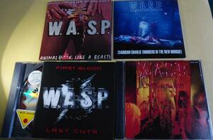 【LAメタル】W.A.S.P. ワスプ CD 4枚セット「(紙ジャケ 2曲入りCDシングル)Animal (F**k Like A Beast) (Restless Records/72104-2)」他