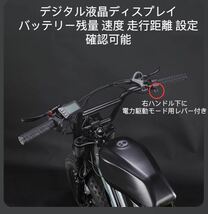 日本初上陸 新型 電動アシスト自転車 電動自転車 アシスト自転車 アウトドア ワゴン車入れる レジャー 太い アウトドア_画像6