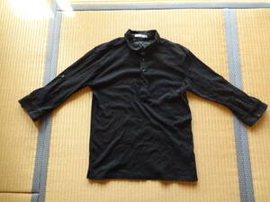 【大きいサイズ】７分袖シャツ ３Lサイズ ブラック