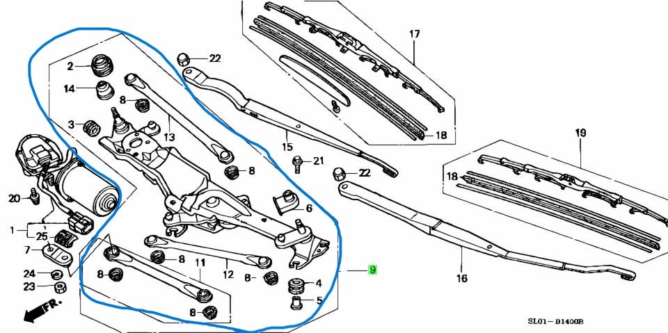 HONDA　NSXNA1　３種詰め合わせC（ 純正パーツ）