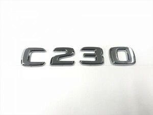 純正同形状 社外/C230/リア/エンブレム/ベンツ/排気量/グレード/Cクラス/AMG/W202/W203/W204/W205/クローム/メッキ