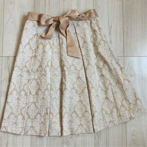  new goods tag unused not yet arrived NATURAL BEAUTY Purpose Natural Beauty pa- Pas cotton 98 on goods adult . total pattern skirt 2015 size 40 beige group 