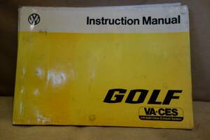  owner manual VW GOLF1 Golf 1 1977 year 10 month version 