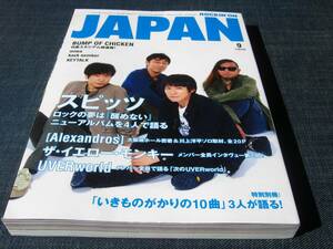 JAPAN472 スピッツAlexandrosザ・イエローモンキーUVERworld BACK NUMBER 