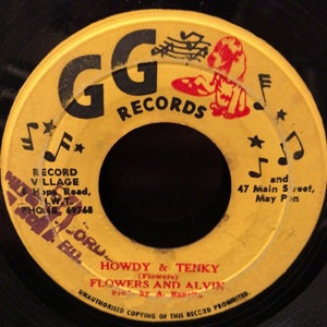 Flowers & Alvin / Shorty Perry - Howdy & Tenky / Sprinkle Some Water ジャマイカ盤　7inch