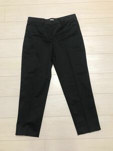 MIUMIU MiuMiu black pants new goods 38 black suit bottom lady's brand 