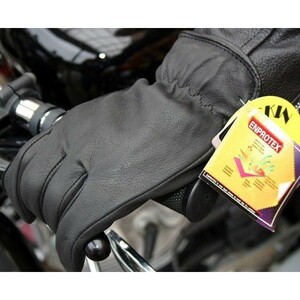  free shipping NAPA [809TLWP] deer leather waterproof Short glove sinsa rate winter black black M EXTRA WARM protection against cold USA old shop Biker popular glove 