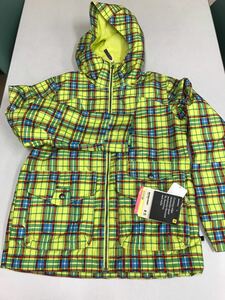 ★ＢＵＲＴＯＮ★新品★DRY RIDE 2L★Ｓ★バートン★DWRフィニッシュコーティングの耐磨耗素材★3M THINSULATE★防水・透湿★黄チェック3-2