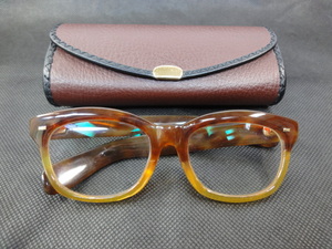 【高級素材】本物 べっ甲 眼鏡 本鼈甲 金具 18金 K18 刻印有り メガネ めがね 最高級品 ケース付