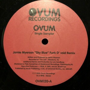 Jamie Myerson / ESP Woody McBride / Ovum Single Sampler