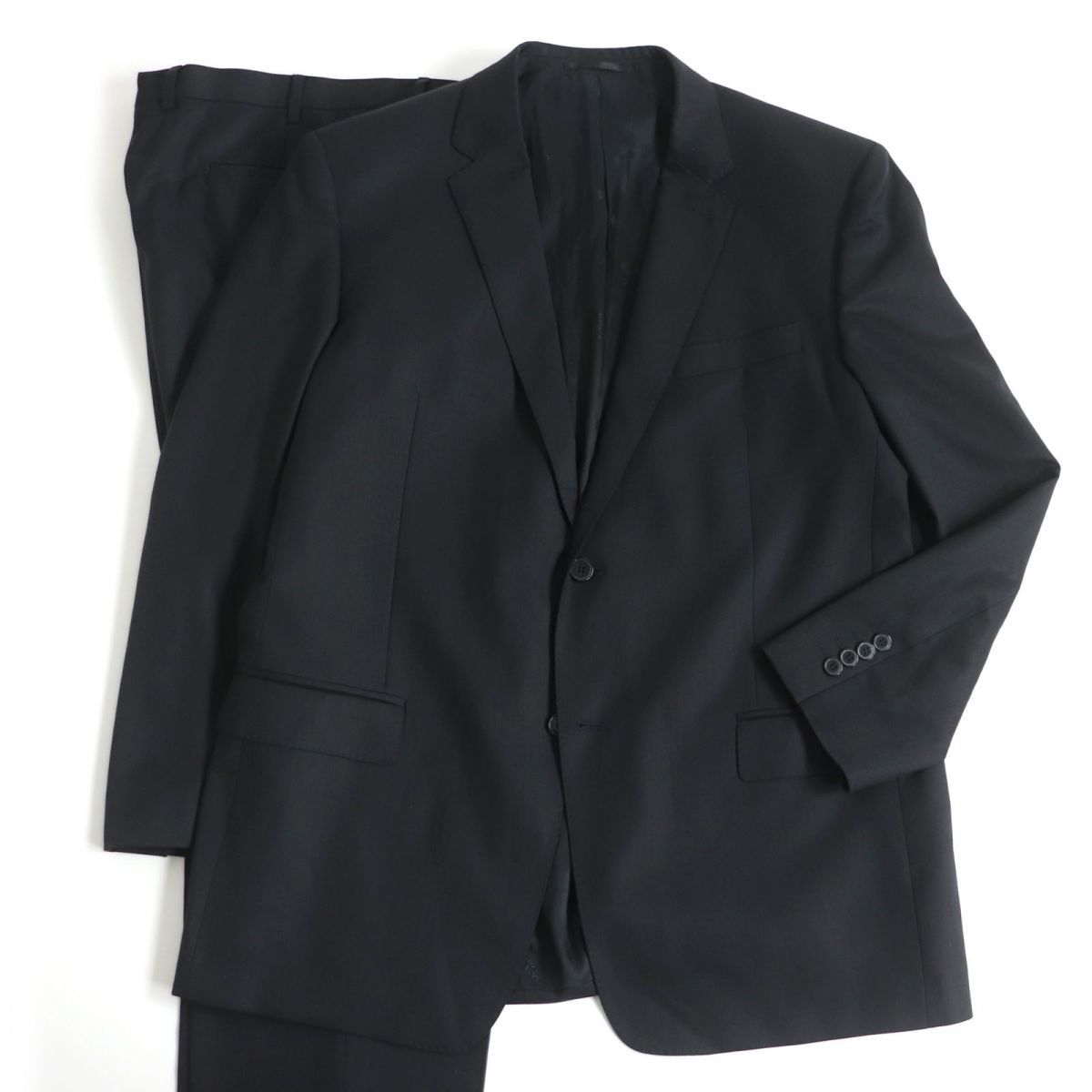 ヴェルサーチコレクションスーツ黒ストライプ セットアップ スーツ メンズ 高級品市場