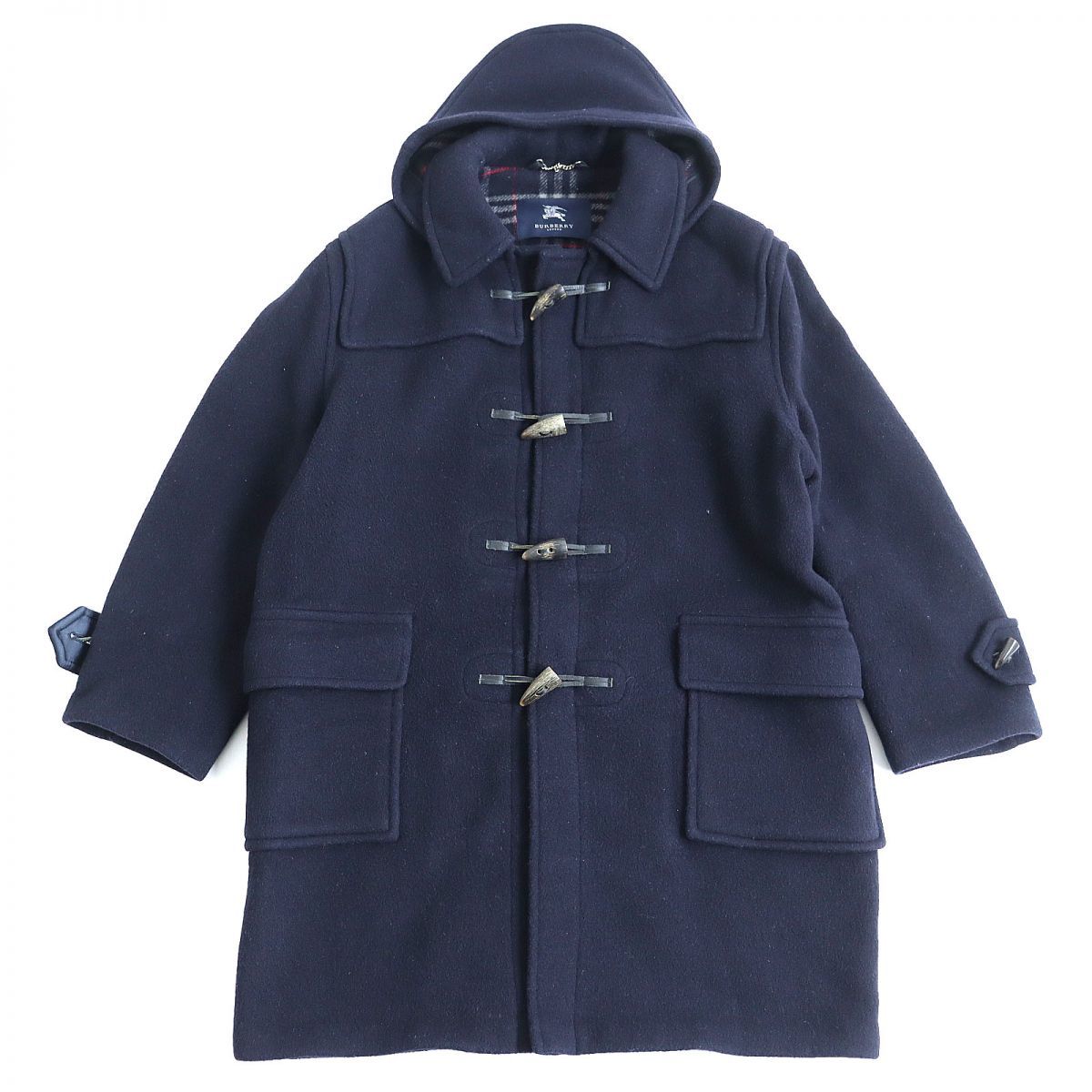 リバーシブルタイプ ダッフルコート バーバリーブラックレーベル XL 青