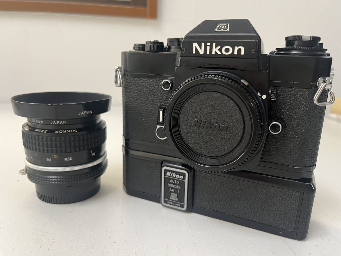 nikon F eyelevel 黒 trigger winder ワインダー グレイ系 カメラ 流行