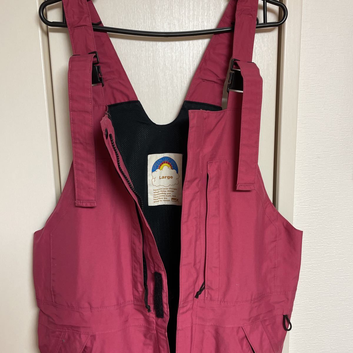程度良好GREENCLOTHING BIB PANTS グリーンクロージング ビブパンツ L